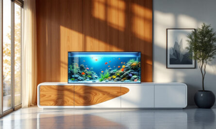 découvrez notre meuble d’aquarium sur mesure, alliant parfaitement style et fonctionnalité. transformez votre espace avec un design élégant tout en offrant un environnement optimal à vos poissons. personnalisez votre meuble pour répondre à vos besoins esthétiques et pratiques.